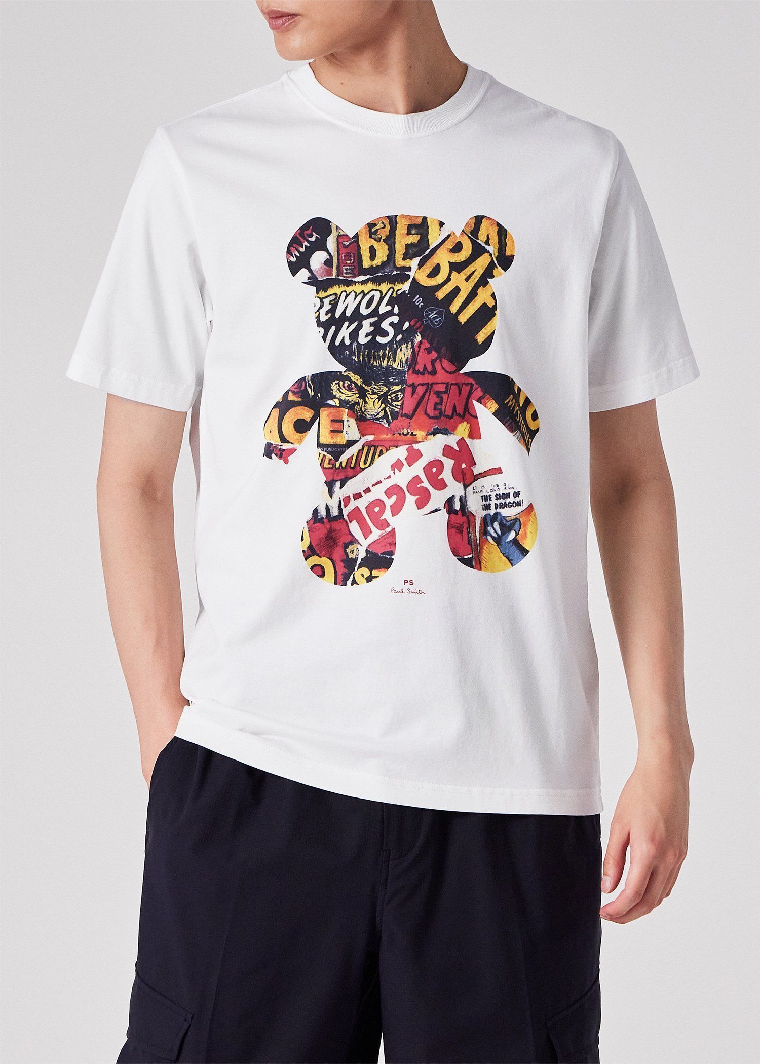 "Collaged Bear" Tシャツ