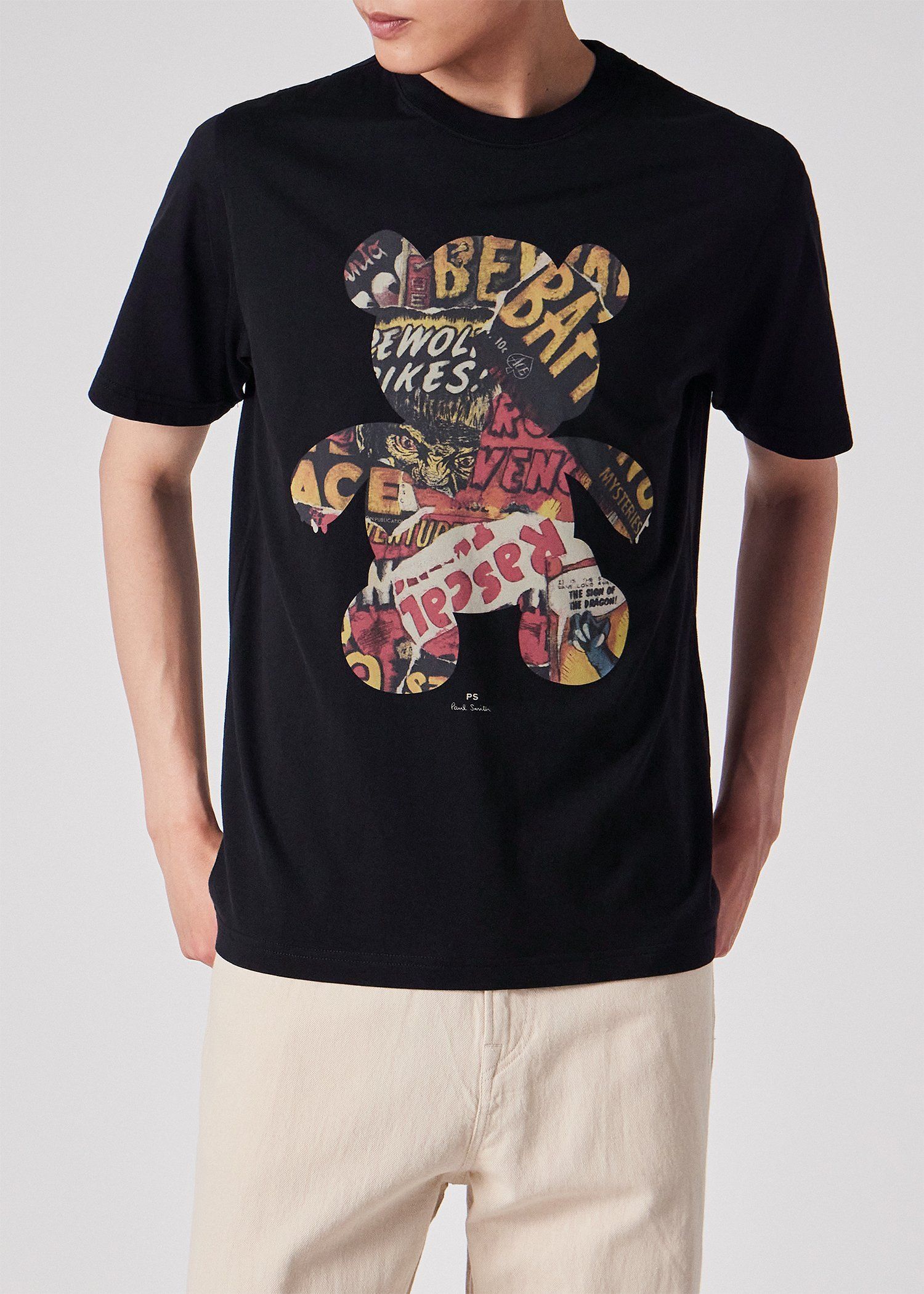 "Collaged Bear" Tシャツ
