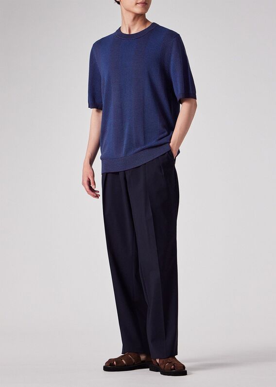 paul smith ポールスミストップスチュニック黒ニット切り替え