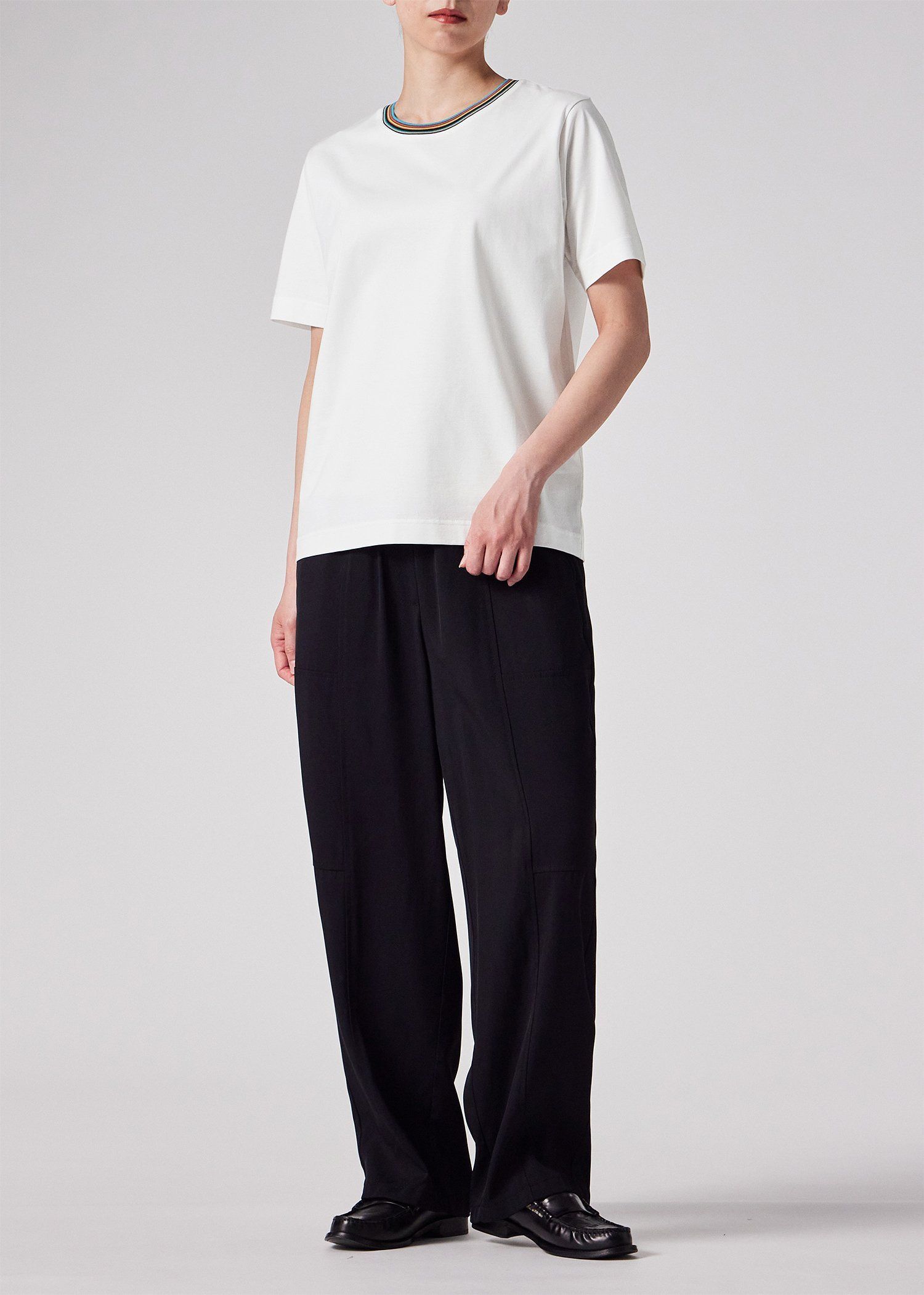 ウィメンズ "Signature Stripe" 半袖Tシャツ