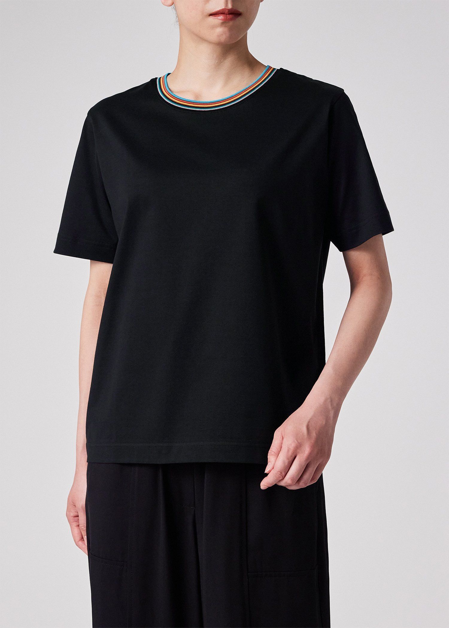 ウィメンズ "Signature Stripe" 半袖Tシャツ