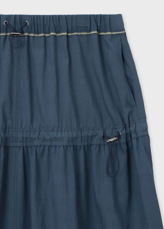 ポールスミスPaul Smith PS ポリビー玉プリントスカート 青
