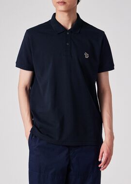 Paul Smith ポロシャツ ブラック/ワンポイントＰイエロー Paul Smith｜ポール・スミスのポロシャツ（ワンポイント）通販