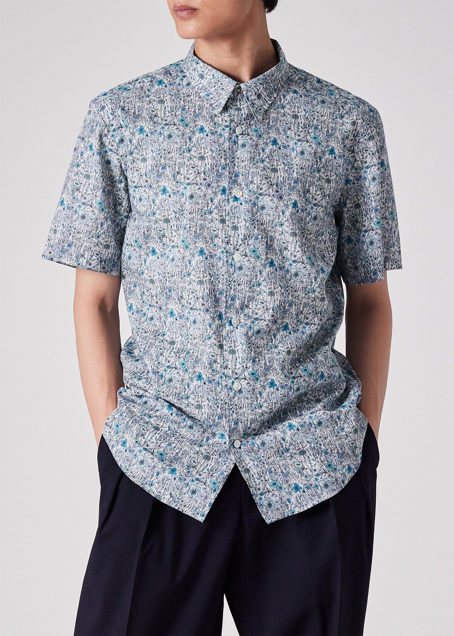 "Garden Floral" 半袖シャツ