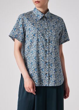 Paul Smith 半袖シャツ 花柄 リバティプリント Lサイズ 人気 極美品 Paul Smith 半袖シャツ 花柄 リバティプリント Lサイズ 人気 極