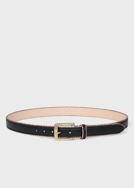 希少デザイン✨️ Paul Smith ベルト ヌードガール レザー ブラック