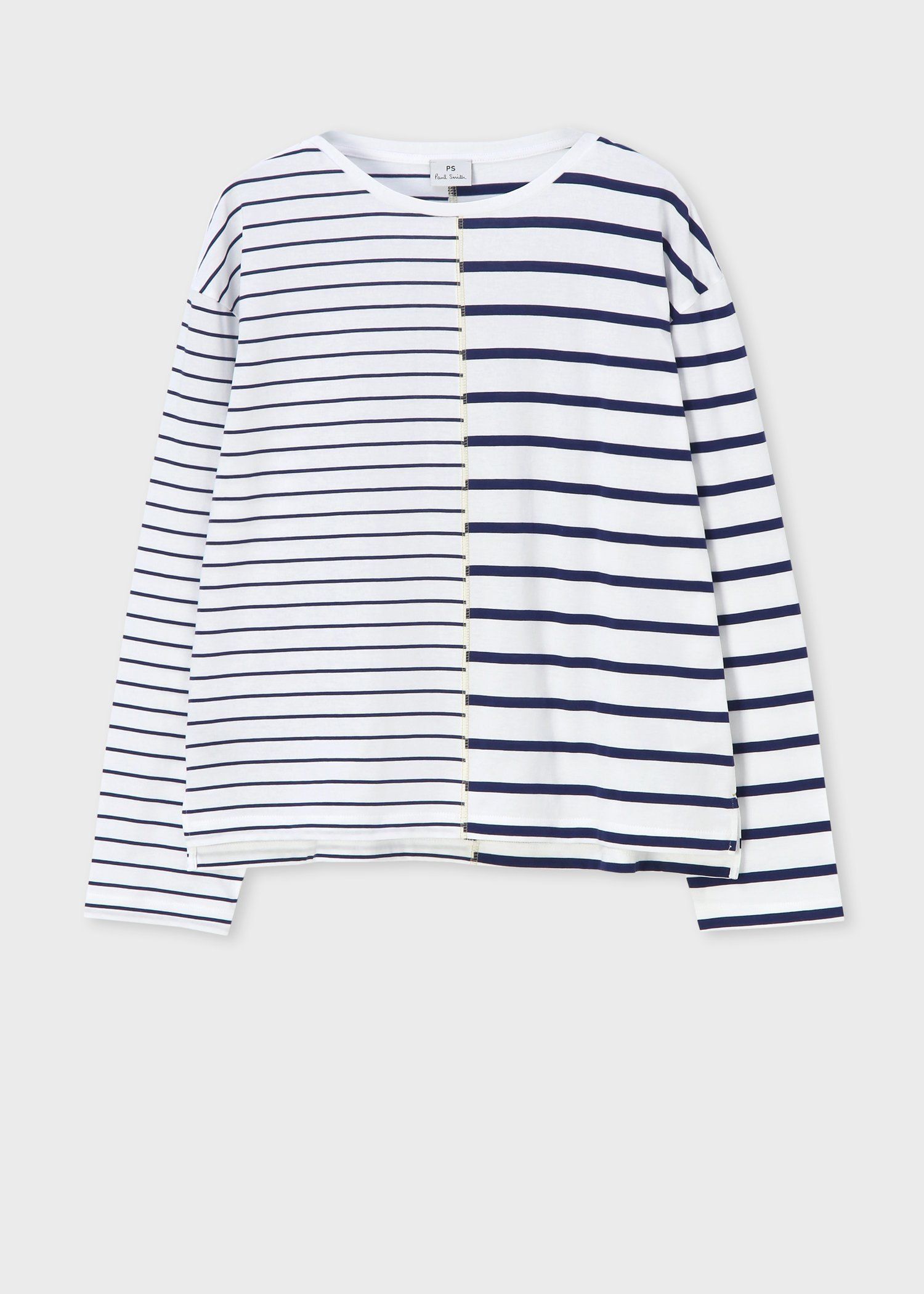 ウィメンズ リラックス ボーダー 長袖Tシャツ