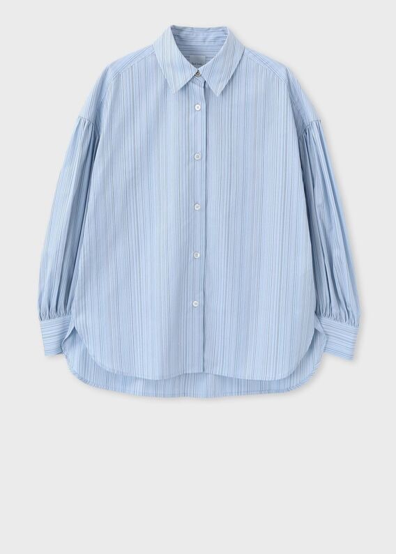 ポールスミス　ワイシャツ　ブラウス　M ライトブルー すべてのウィメンズ Paul Smith アイテム一覧 ｜ポール・スミス
