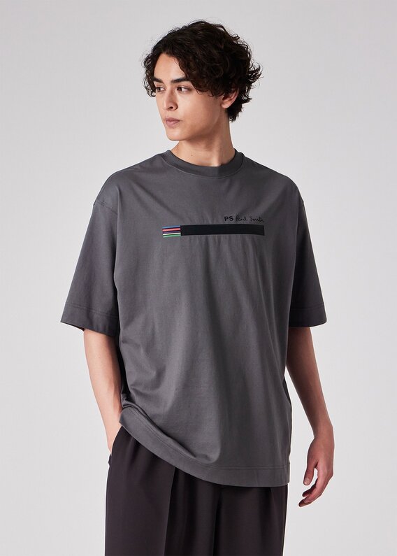 Tシャツ・カットソー Paul Smith SS25 (M1R 901UC P00050 34B) Sports Stripe Zebra