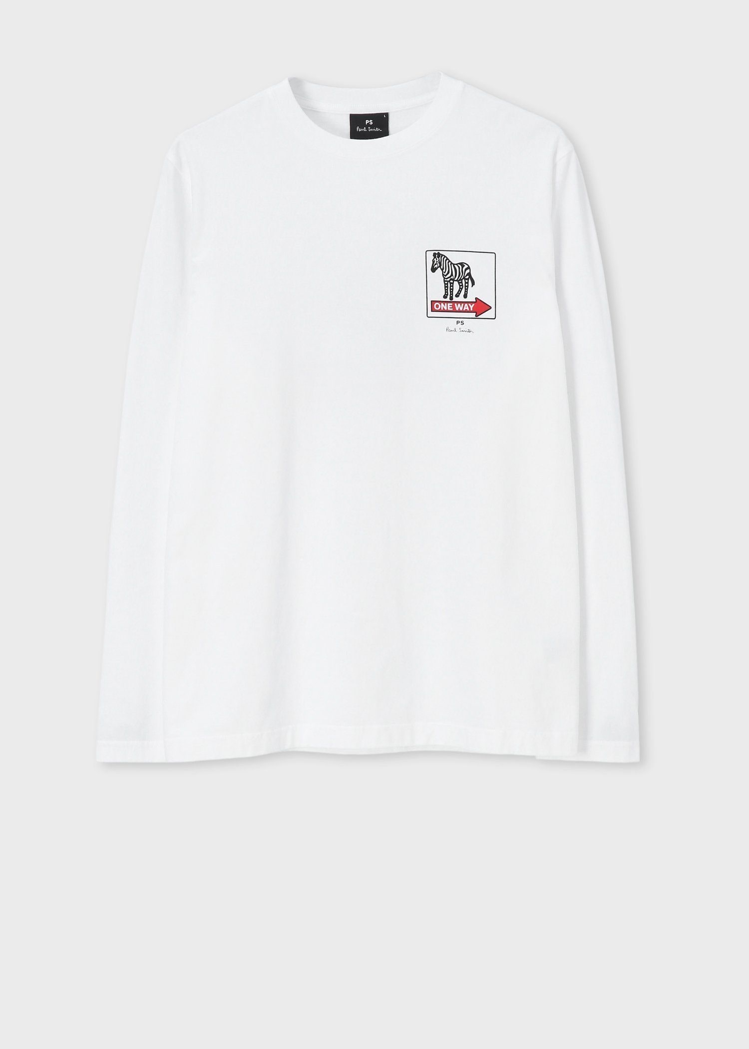 "Zebra ONEWAY" プリント長袖Tシャツ