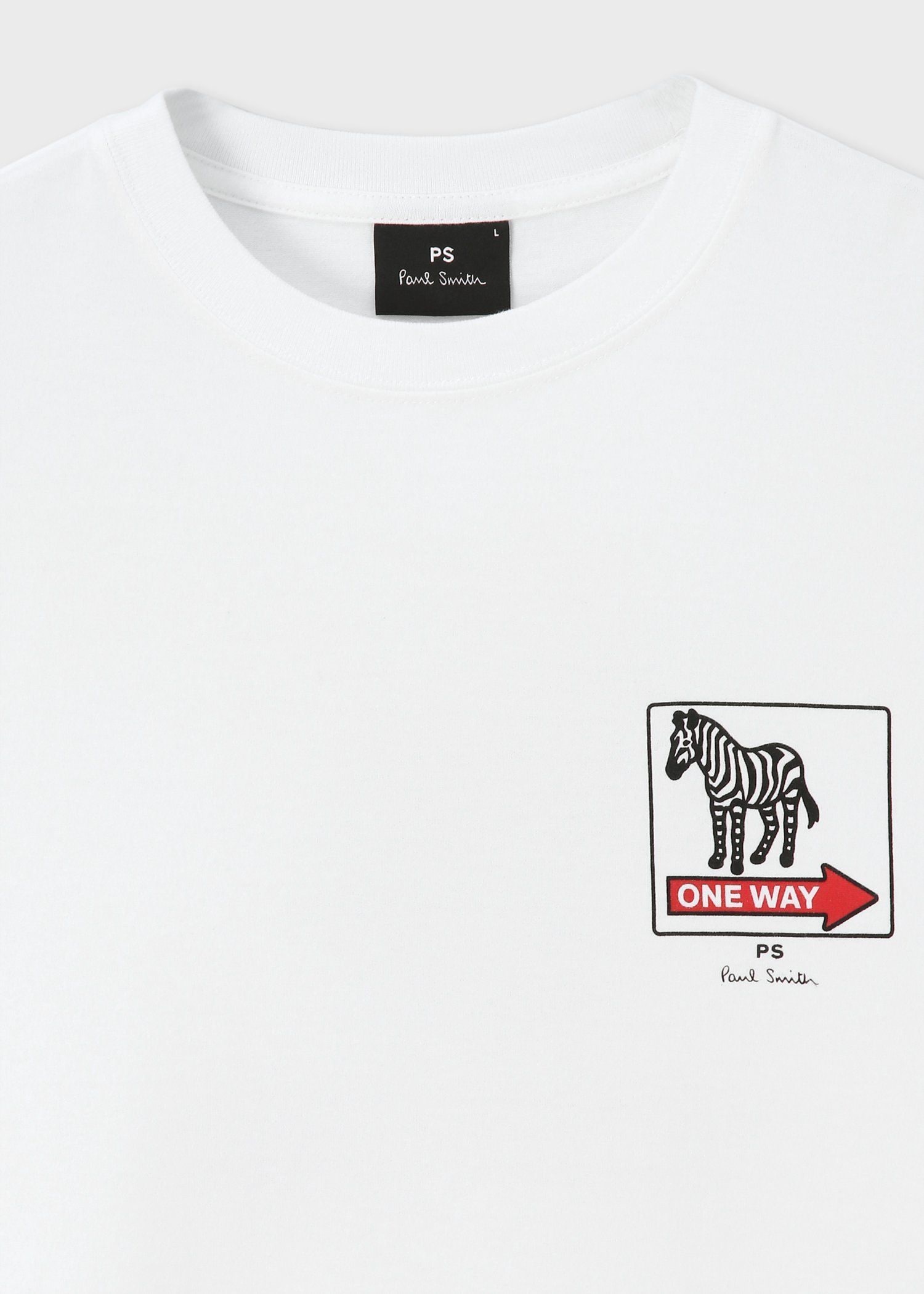 "Zebra ONEWAY" プリント長袖Tシャツ