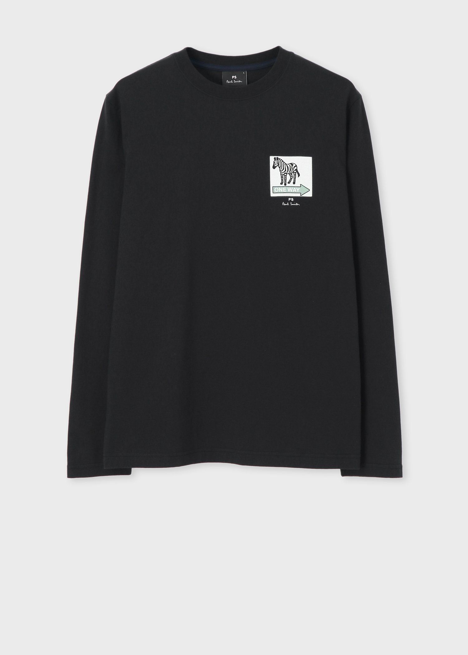 "Zebra ONEWAY" プリント長袖Tシャツ