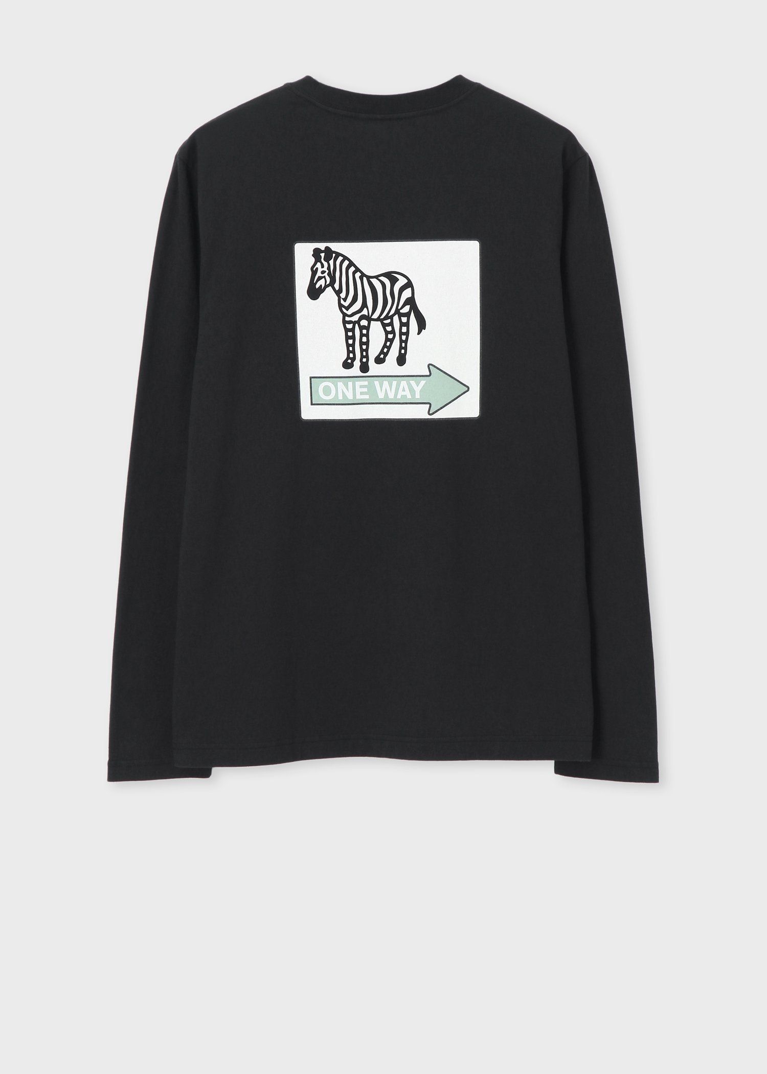"Zebra ONEWAY" プリント長袖Tシャツ
