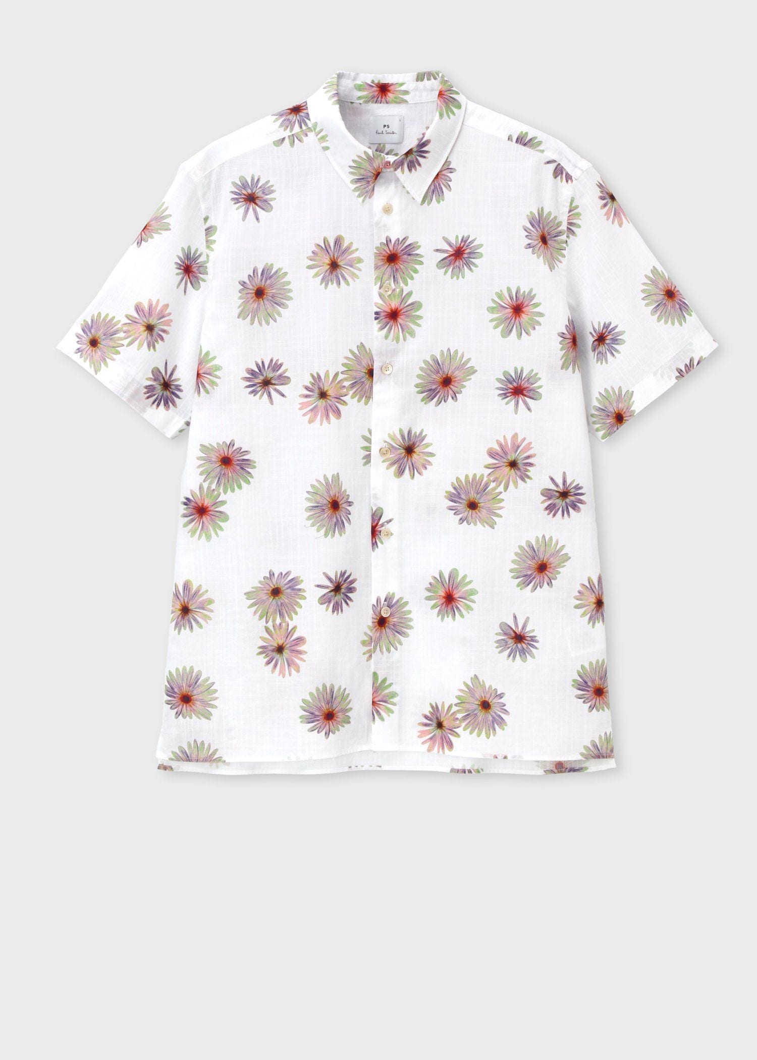 "Luminescent Floral" 半袖シャツ