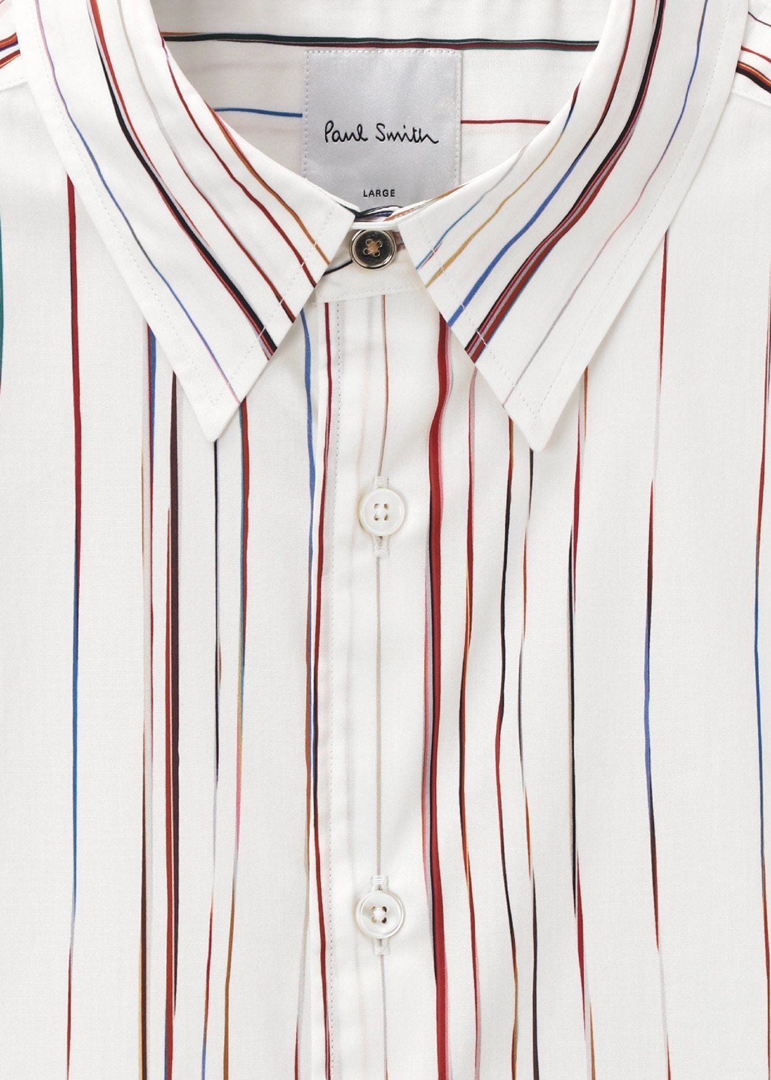 "Signature Pinstripe" 半袖シャツ