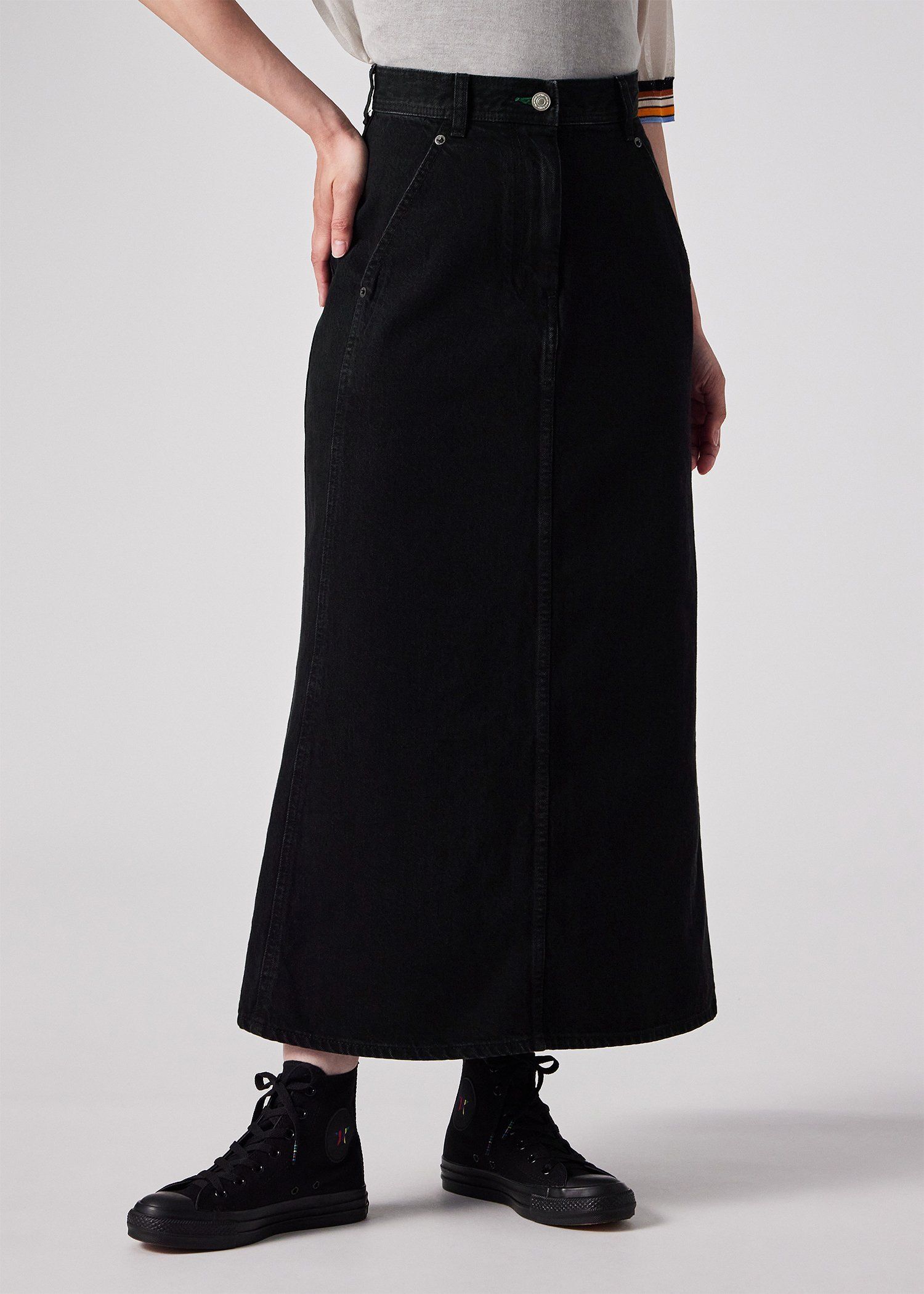 SALE M's GRACY ブラックデニムチュールスカート 38 ZU51FG059_8.jpg