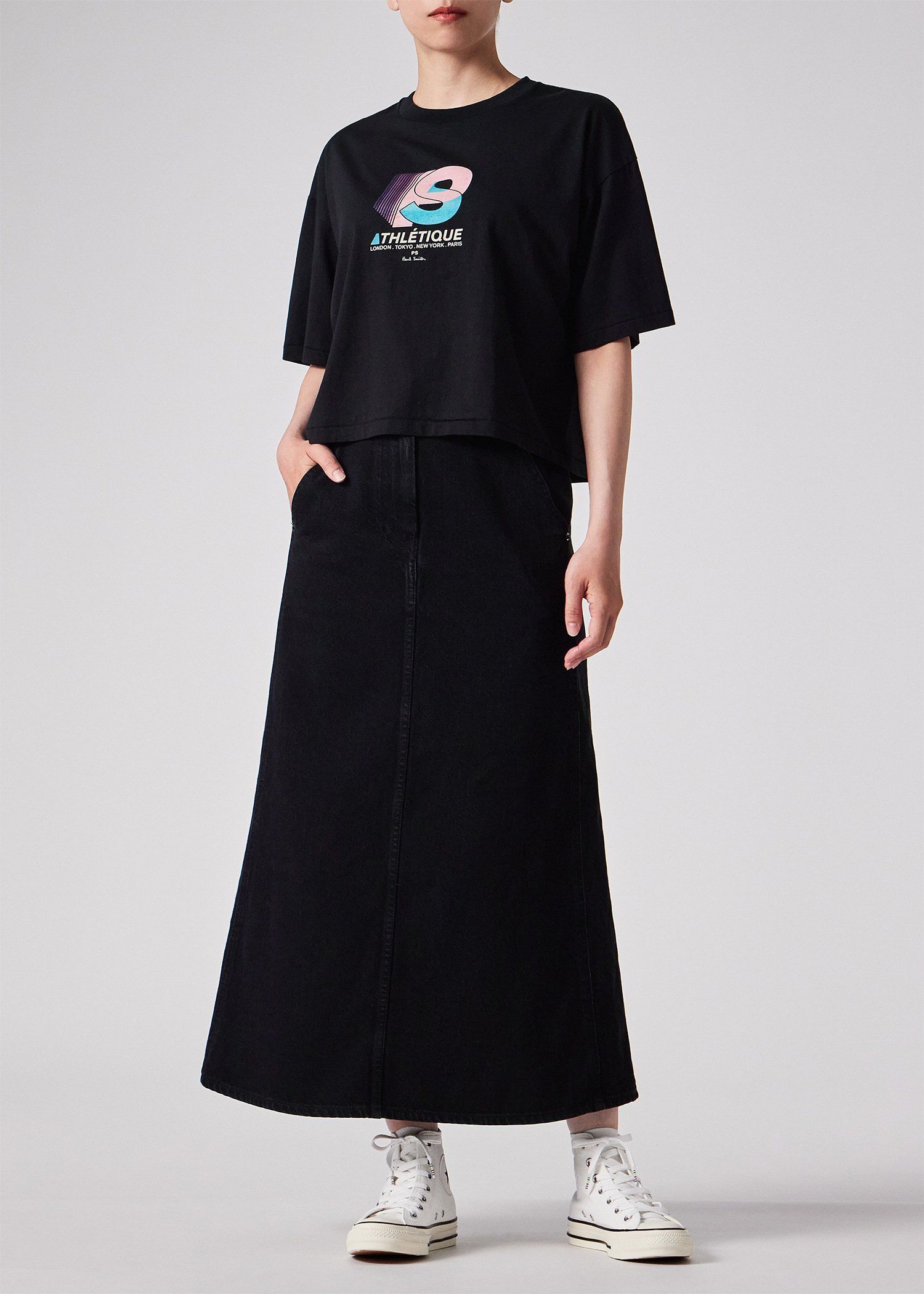 ウィメンズ アスレチック クロップド 半袖Tシャツ