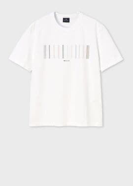 カラーステッチストライプ 半袖Tシャツ