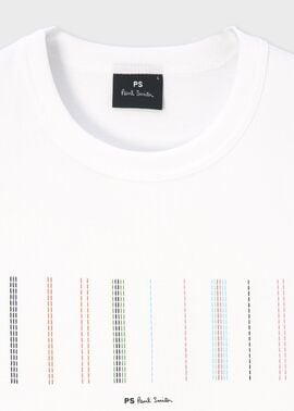 【関税込み】Paul Smith マルチカラー ボーダー Tシャツ Paul Smithのマルチカラー シグネチャー ストライプ コットン