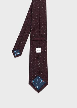 グラデーションカラー ピンドット タイ（ダークレッド） ｜ポール・スミス