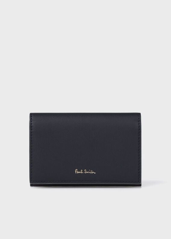 【新品】ポール・スミス　クロスオーバストライプトリム　本革　名刺入　ピンク Amazon | (ポール・スミス) Paul Smith クロスオーバストライプ