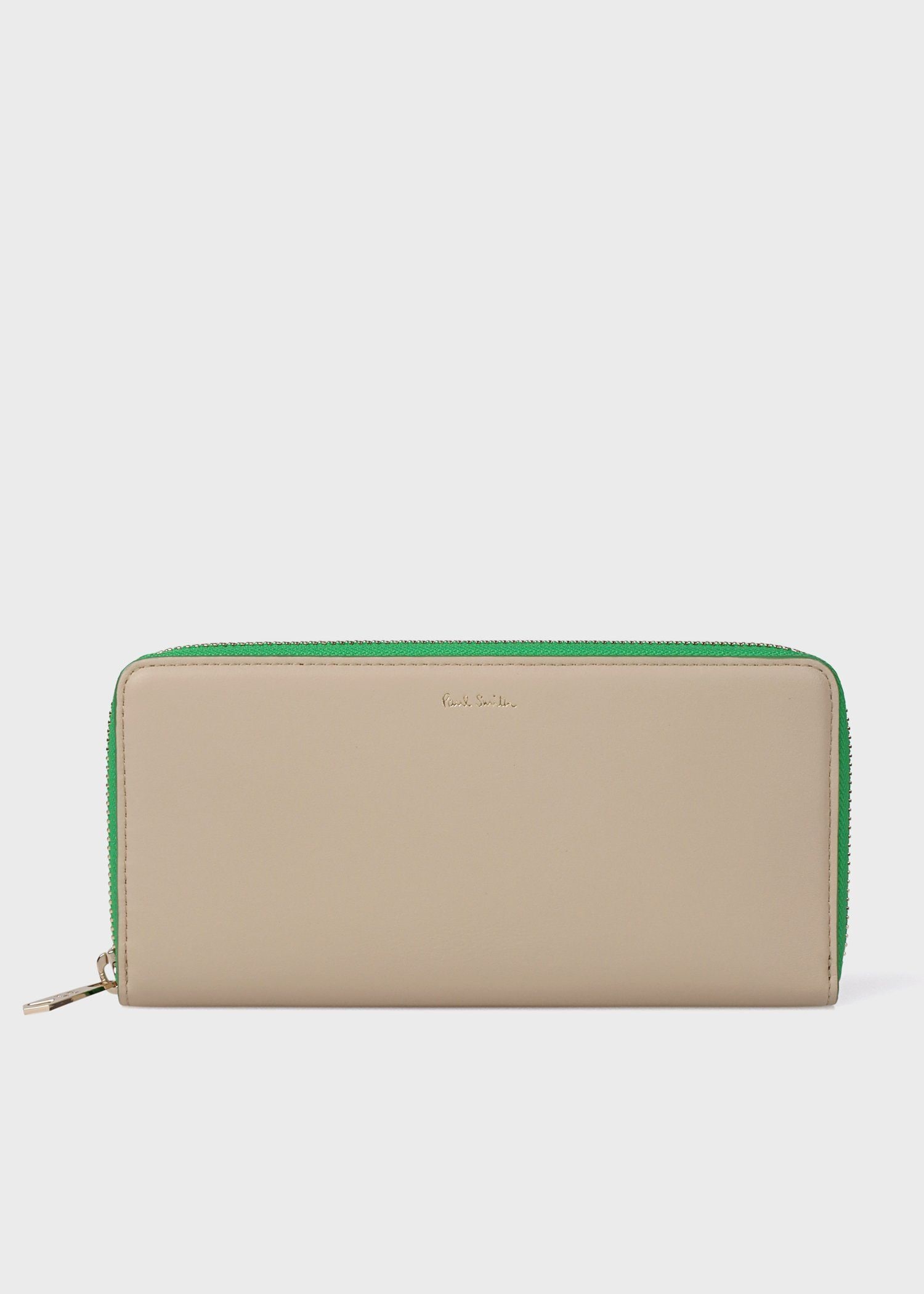 ■PaulSmith■サプルレザー 長財布 サプルレザーSS24 ファスナー長財布 / Paul Smith