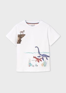 ボーイズ ダイナソープリント Tシャツ