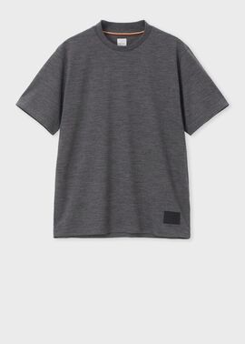 ポールスミス \"Cropped logo\" 長袖Tシャツ スポーツストライプ ポロシャツ（ホワイト） ｜ポール・スミス