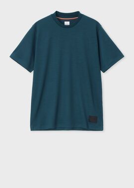 "Cropped Logo" テックウール Tシャツ