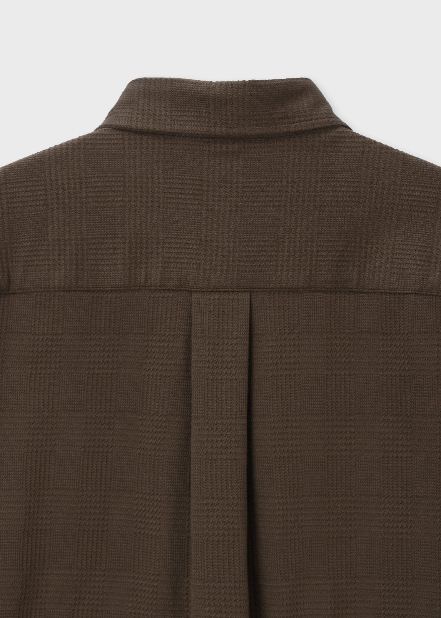 "Cropped Logo" グレンチェックパターン オーバーサイズシャツ