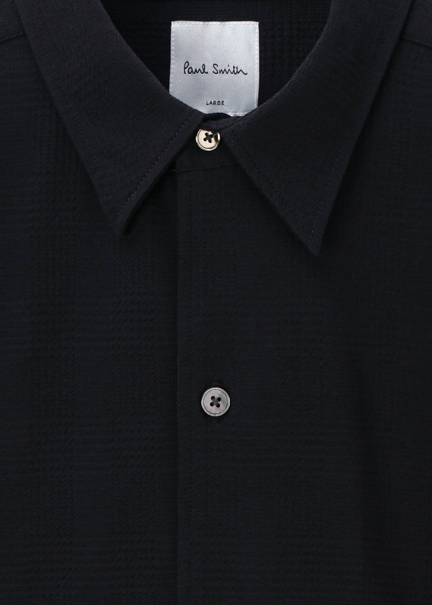 "Cropped Logo" グレンチェックパターン オーバーサイズシャツ
