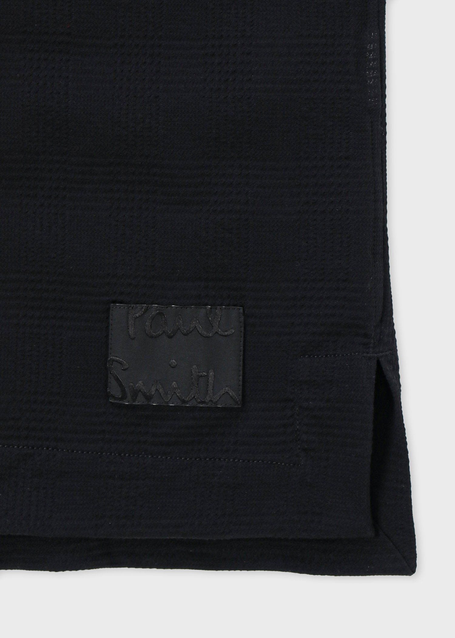 "Cropped Logo" グレンチェックパターン オーバーサイズシャツ