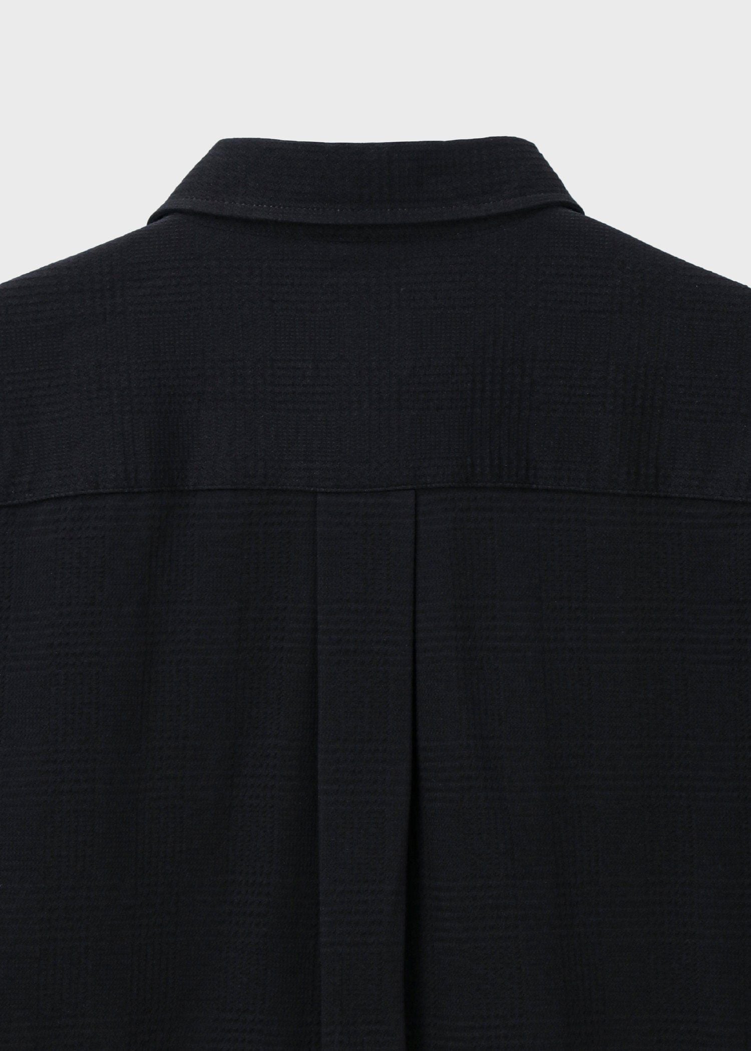"Cropped Logo" グレンチェックパターン オーバーサイズシャツ