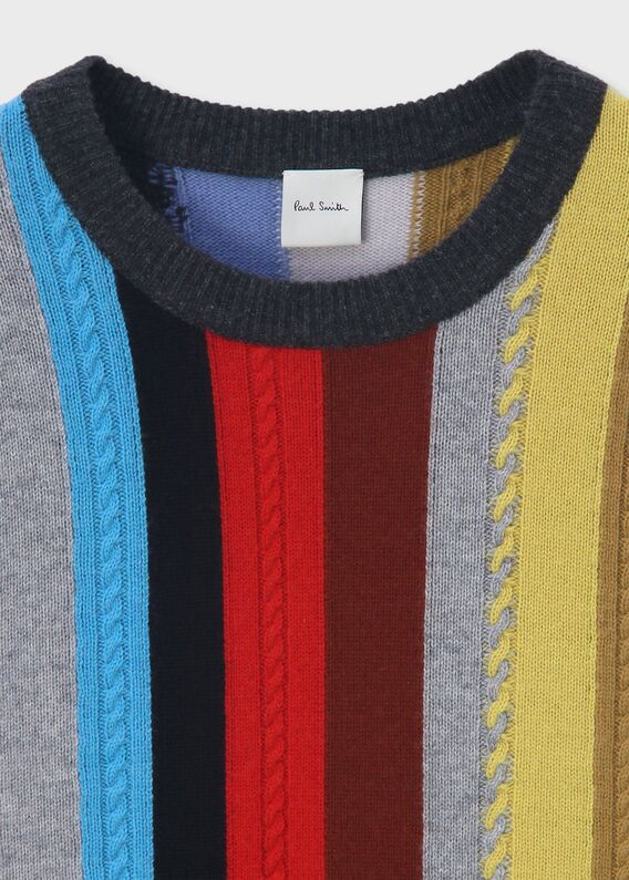 ポールスミス　カシミヤ　ウール　コート　ロング　　ヘリンボーン　ブラウン　M 00021373-01.jpg