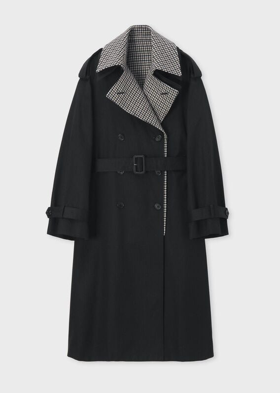 【週末価格】ポール・スミス　マント風コート　ウール　ダークグレー　サイズM Paul Smith(ポールスミス) MELTON SINGLE-CHESTER COAT