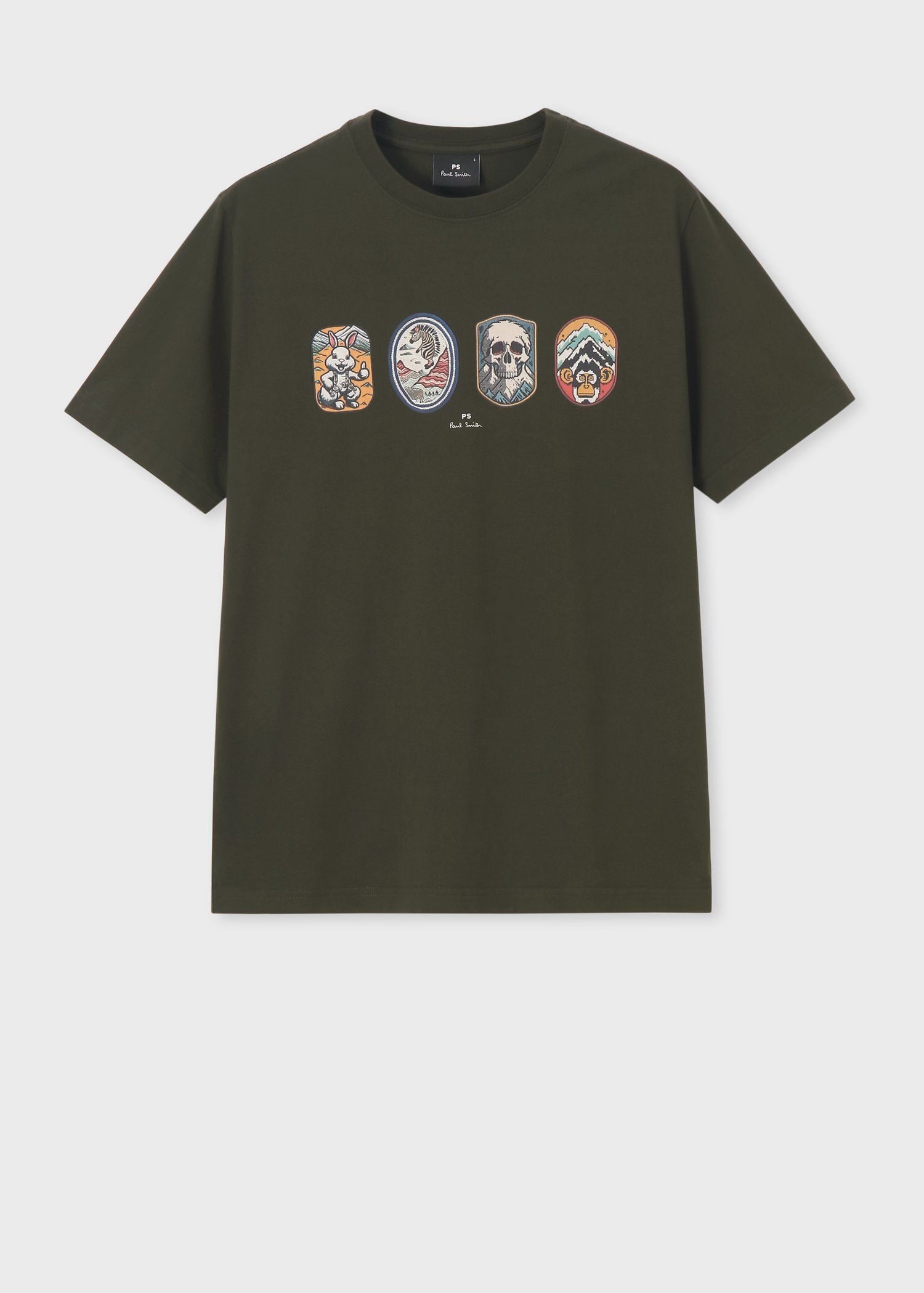 Paul Smith Collections 半袖シャツ 刺繍入り ブラウン 茶 Paul Smith Collections 半袖シャツ 刺繍入り ブラウン 茶 その他
