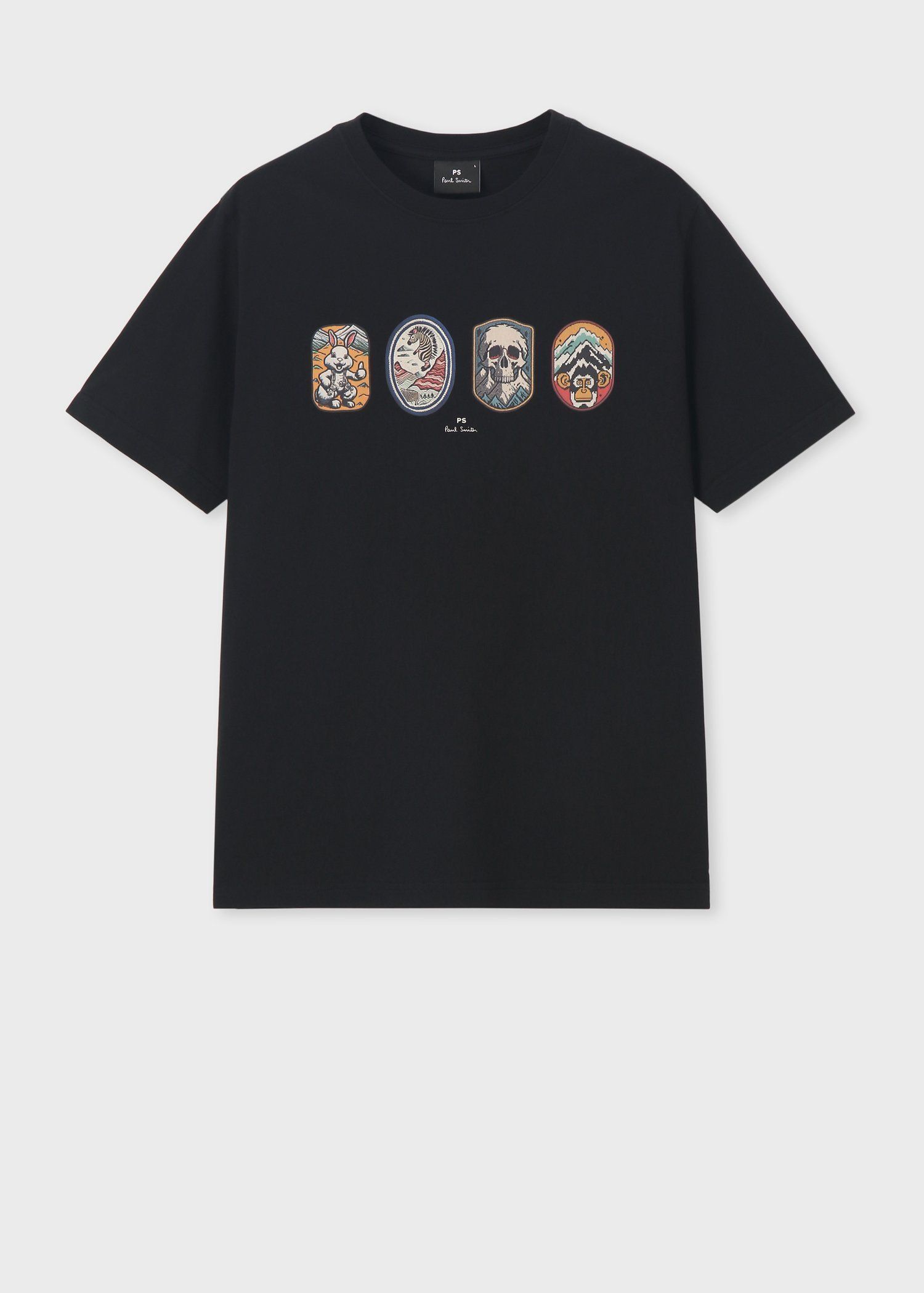 新品未使用タグ付き　日本製【PS Paul Smith】総柄半袖Tシャツ　M Vintage Patch