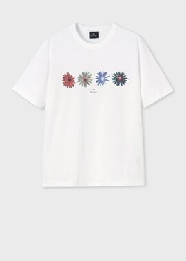 【ポールスミス】美品✨フラワープリントTシャツ グラフィック 花 トップス Paul Smith｜ウィメンズ アートフラワープリント Tシャツ