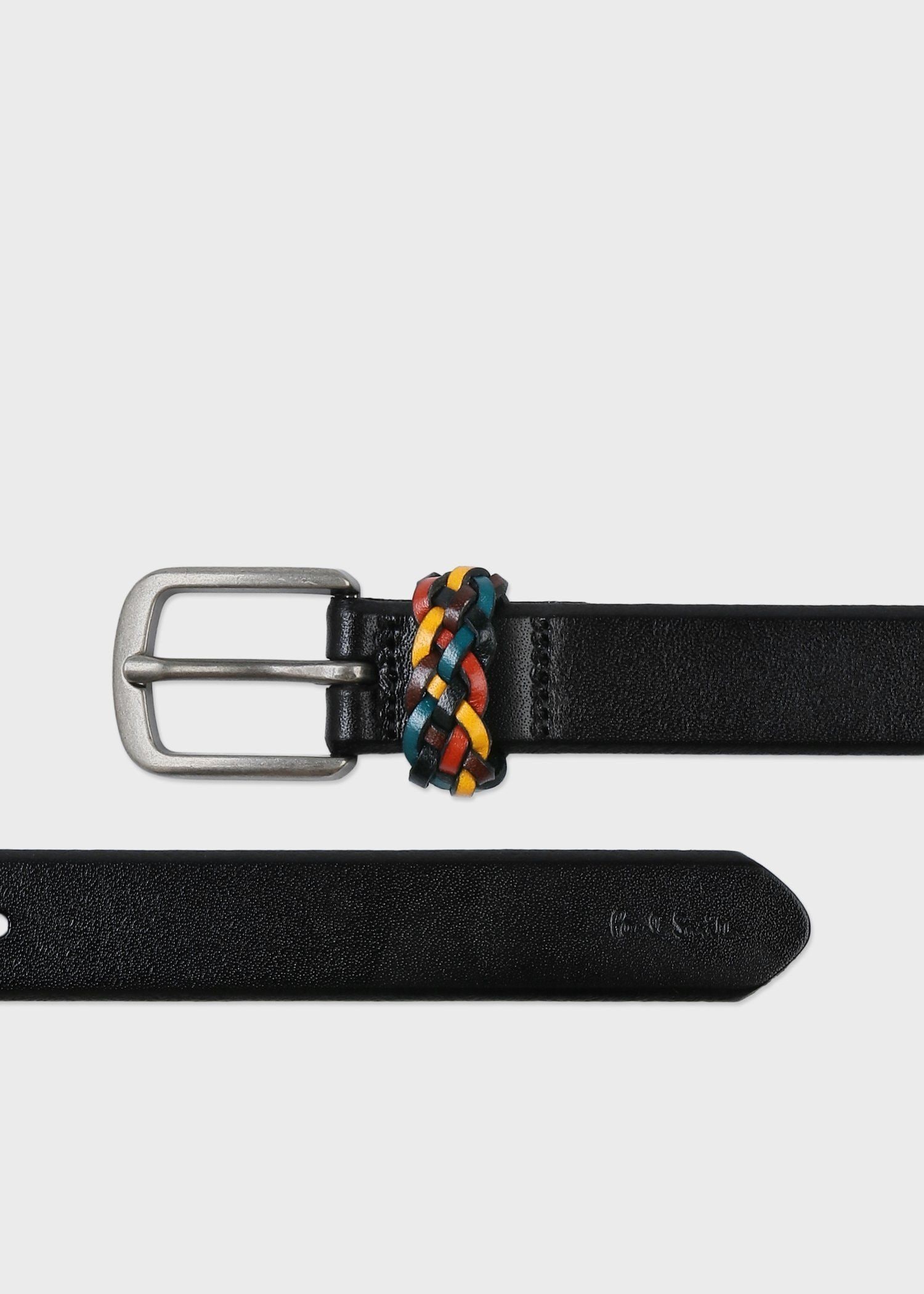 mi Paul Smith ブラウンレザー ベルト ダイヤホール レザーベルト（ダークブラウン） ｜ポール・スミス