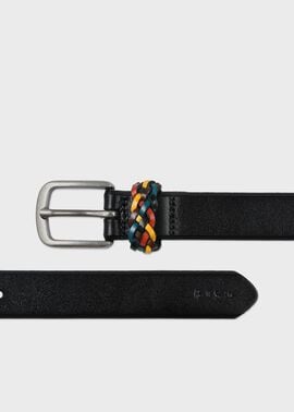 マルチカラーメッシュ レザーベルト