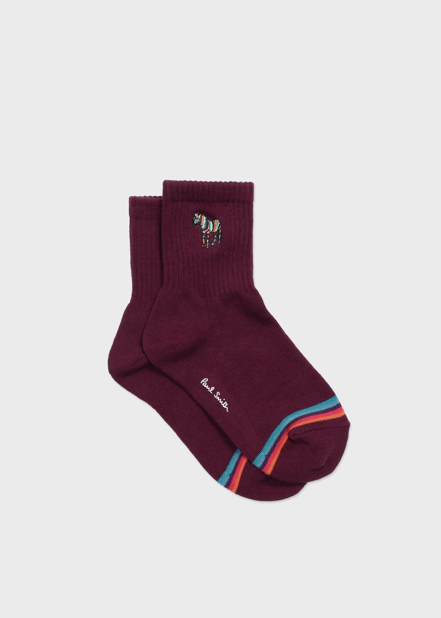 ジュニア ゼブラエンブロイダリー クルーソックス