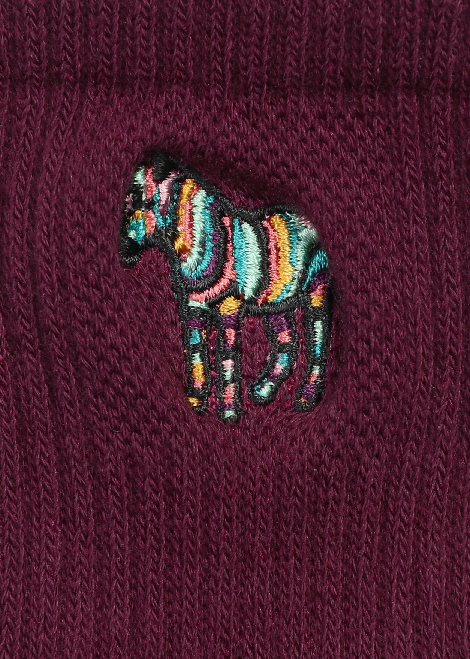 ジュニア ゼブラエンブロイダリー クルーソックス