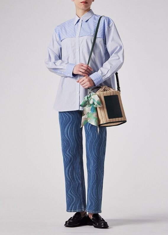 【美品】完売 希少 Paul Smith ポールスミス 水着 総柄 マルチカラー マルチカラーグラデーションドット タイ（ライトブルー