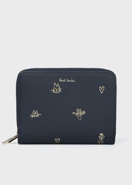 ミックスドゥードゥル 2つ折り財布