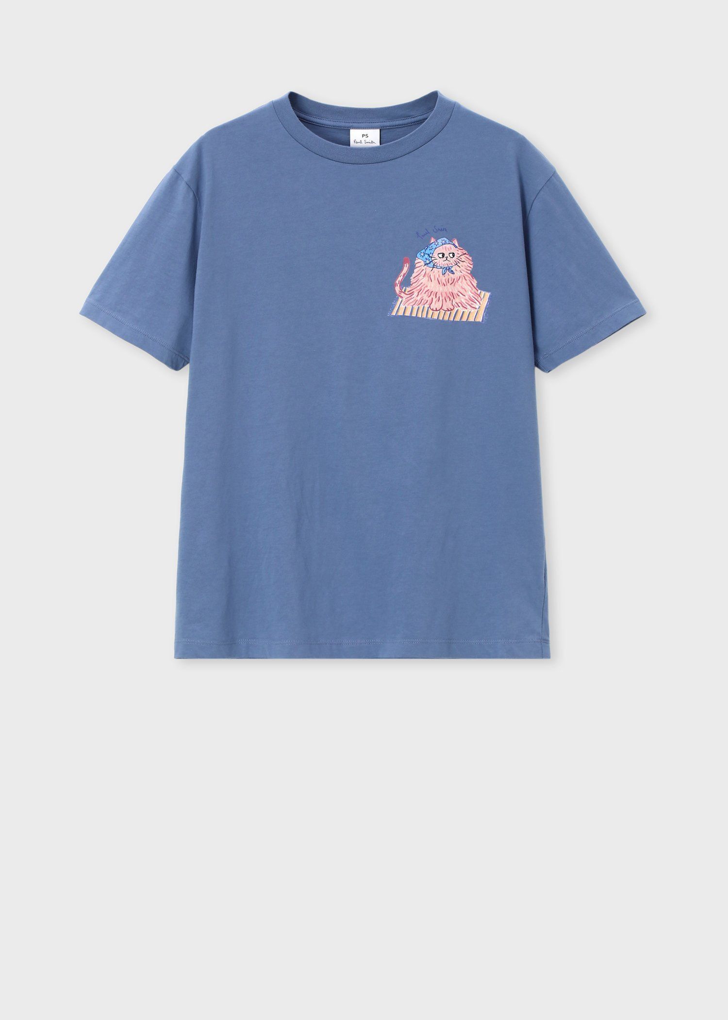 ウィメンズ ペルシャキャット 半袖Tシャツ（ライトインディゴ