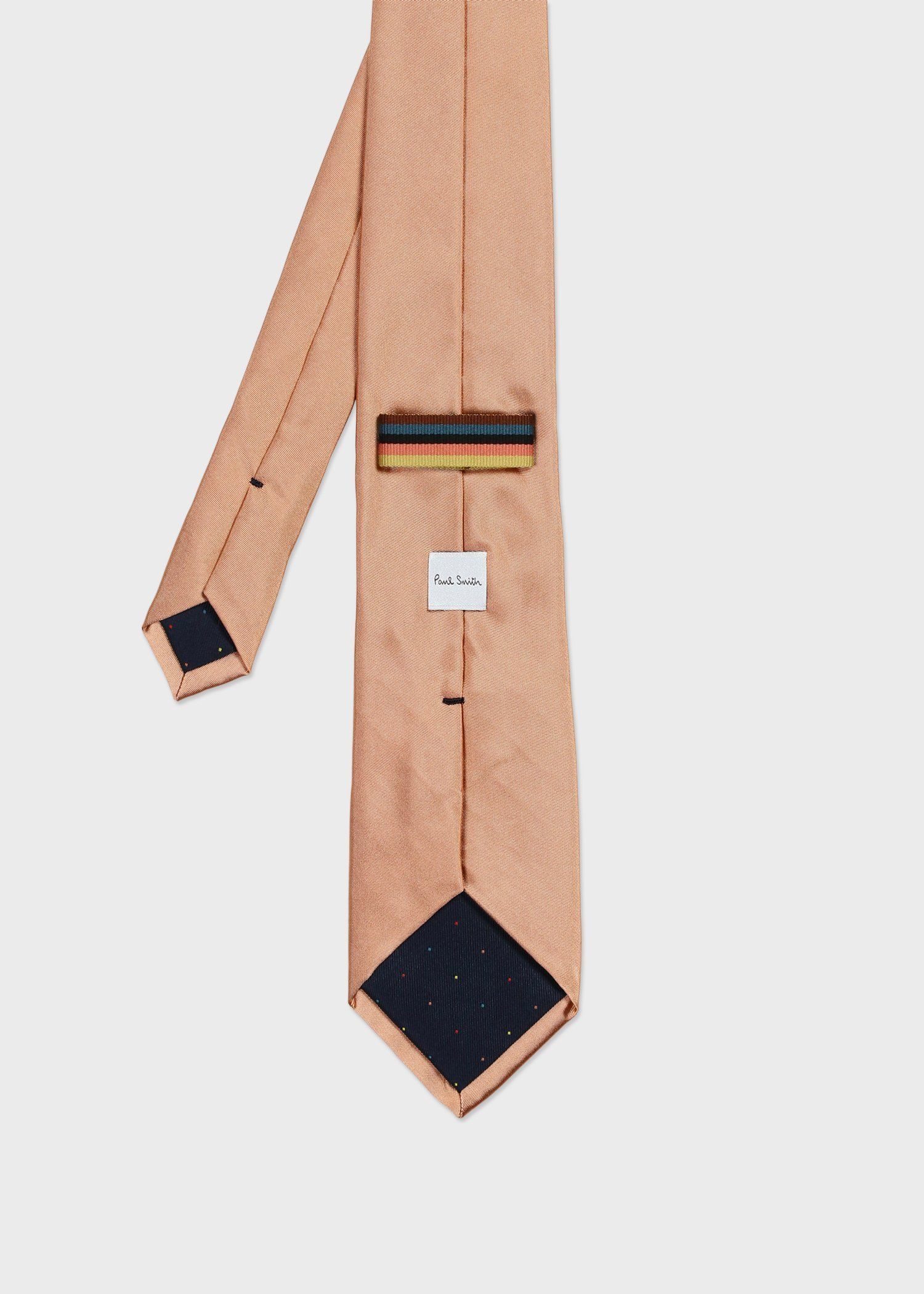 ソリッドカラー タイ（ピンクゴールド） ｜ポール・スミス
