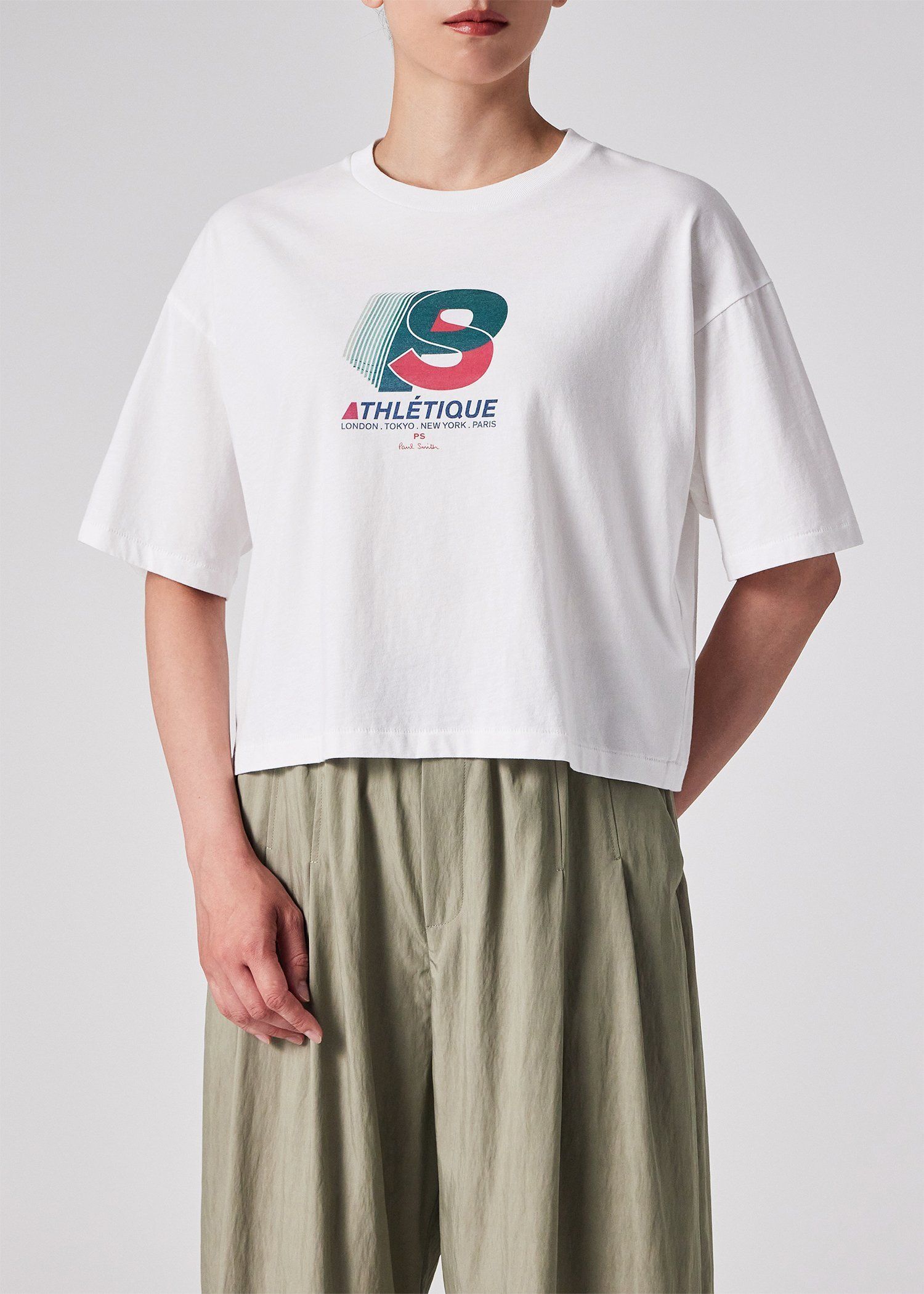 ウィメンズ アスレチック クロップド 半袖Tシャツ