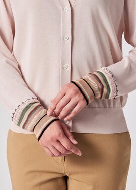 未使用✨現行ボックスタグ　ポールスミス Vネックカーディガン　長袖　グリーン　M ポールスミス ブラック レーベル Paul Smith BLACK LABEL