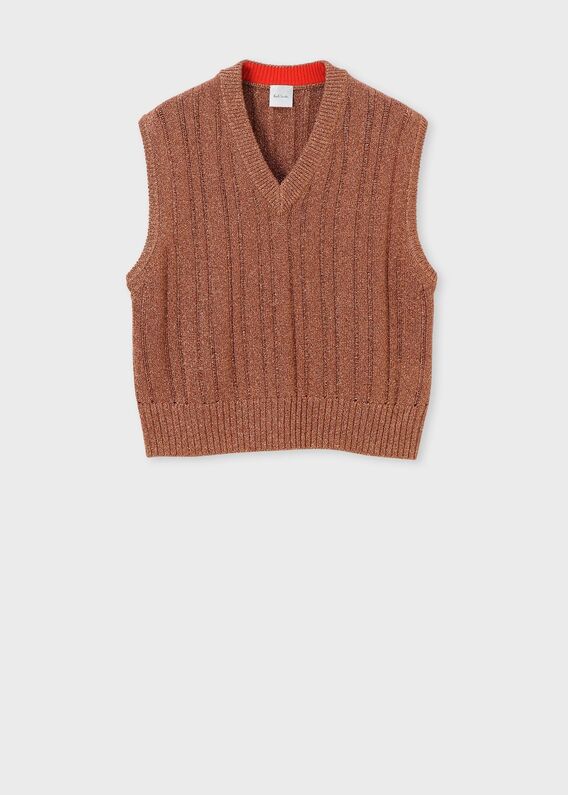 ポールスミス ウエスタン ベスト レザー シンチバック ブラウン サイズM 本革 Paul Smith ONLINE SHOP|ポール・スミス