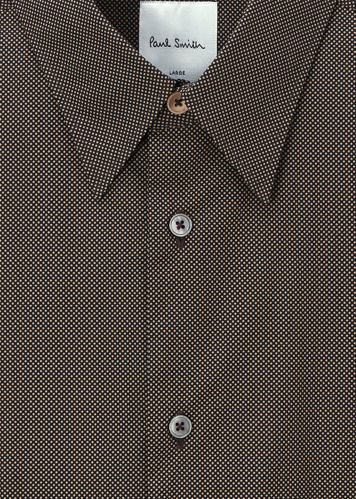 ポールスミス　ドット　シャツ　メンズ クラシックピンドット シャツ（ブラック） ｜ポール・スミス